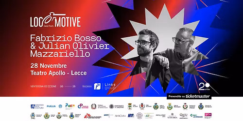 28 Novembre - Teatro Apollo Lecce - Fabrizio Bosso & Julian Oliver Mazzariello