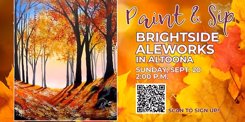 Autumn Paint & Pints at Brightside Aleworks in Altoona!