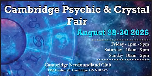 Cambridge Psychic & Crystal Fair