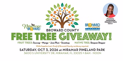 Broward County Free Drive-Thru Tree Giveaway