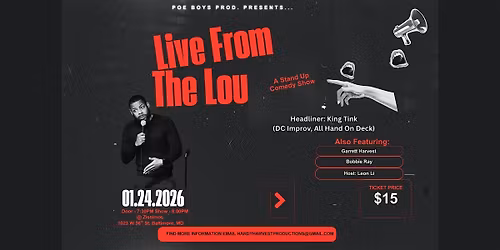 Live From The Lou: A Stand Up Comedy Show Featuring King Tink