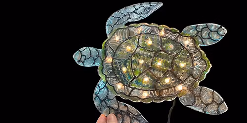 Stain Glass Sea Turtle Tree Topper\/Decor