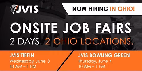 ONSITE JOB FAIR AT JVIS - BOWLING GREEN, OH