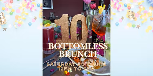 \ud83c\udf8910th Anniversary Celebration Bottomless Brunch with the best RnB tunes!\ud83c\udf89