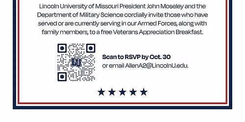 Lincoln University of Missouri Veterans Appreciation Breakfast