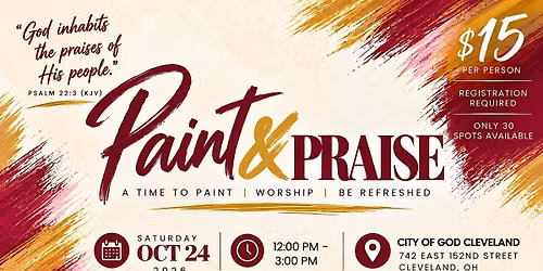 A Creative Experience of Paint & Praise