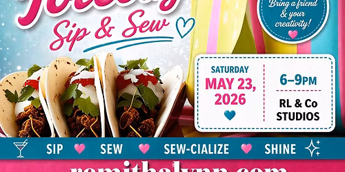 Sip & Sew May: Tacos and Totebags