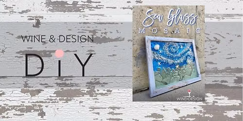 Resin Poured Sea Glass Mosaic