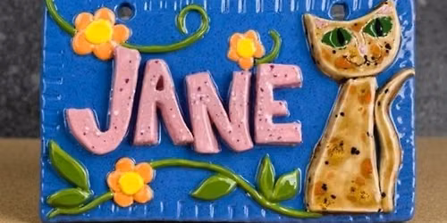 Family Clay Workshop: Ceramic Name Plates