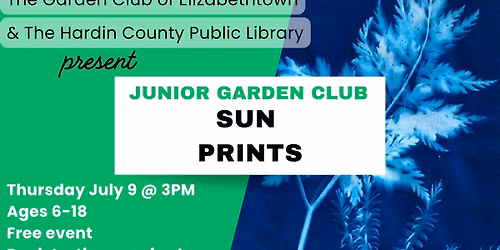 Sun prints - Junior Garden Club