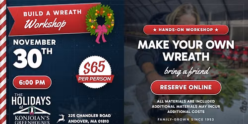 Wreath Decorating Workshop  - Nov 30