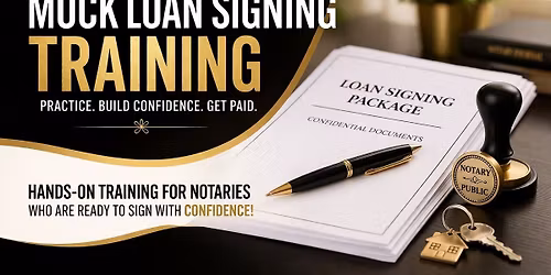 Mock Loan Signing Training (Hands-On) \u2013 North Richland Hills