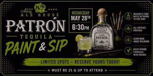 Patron Paint & Sip at Asbury Ale House