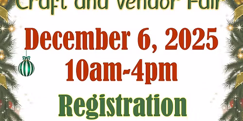 Christmas Craft Fair Registration Opens!