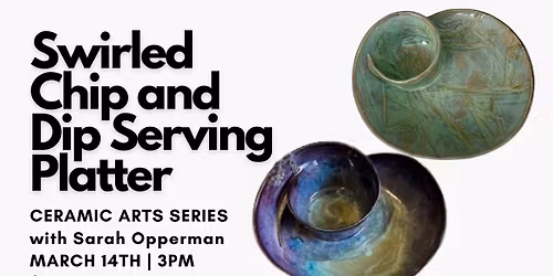 Chip Dip Serving Platter - Ceramic Series