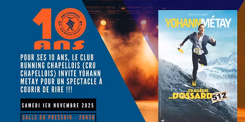 Spectacle One Man Show Yohann METAY - La trag\u00e9die du dossard 512