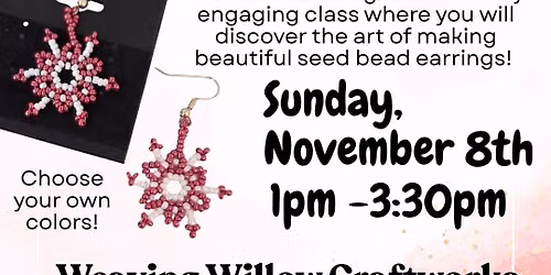 Seed Bead Earring Making Workshop