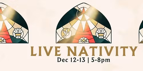 Indoor Live Nativity Event Dec 12-13