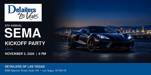 2026 SEMA Kick Off Party!