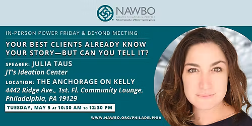 NAWBO\u2018s \u201dYour Best Clients Already Know Your Story\u2014But Can You Tell It?\u201d