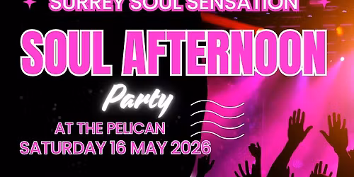SURREY SOUL SENSATION ARE AT THE PELICAN IN ADDLESTONE