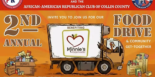 Collin County Conservative Republicans Food Drive Benefiting Minnie's Food Pantry