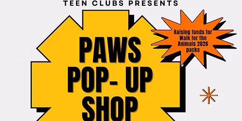 Pop-Up Shop by Friends of Animals & Teen Club