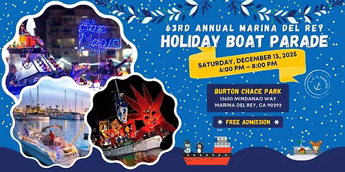 63rd Annual Marina del Rey Holiday Boat Parade