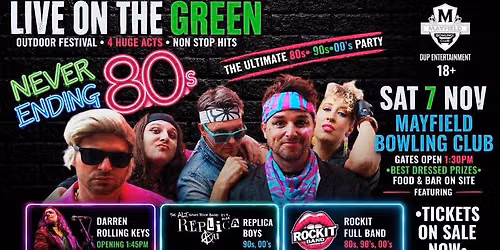 Live On The Green \u2022The Ultimate 80s, 90s, 00\u2019s Party