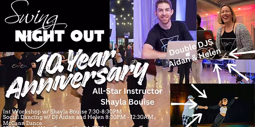 Swing Night Out 1st Saturday Dance: 10 Year Anniversary!