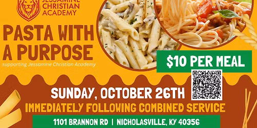 Pasta with a Purpose Fundraiser