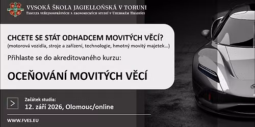 Studujte kurz Oce\u0148ov\u00e1n\u00ed movit\u00fdch v\u011bc\u00ed od 12.9.2026 v Olomouci