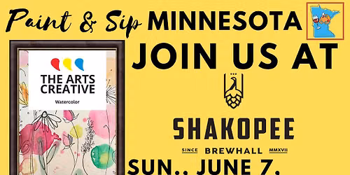 June 7 Watercolor & Ink \u2013 Creative Exploration Night at Shakopee Brewhall