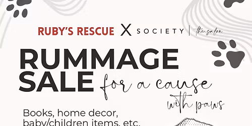 Ruby\u2019s Rescue Rummage Sale Fundraiser