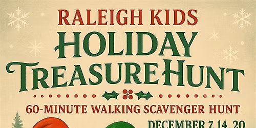 Raleigh Kids Holiday Bricks & Minifigs Treasure Hunt - Scavenger Hunt!