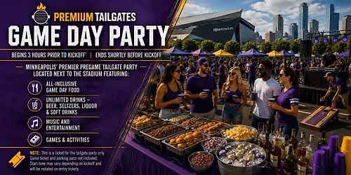 Premium Tailgate Party: Minnesota Vikings vs. Detroit Lions