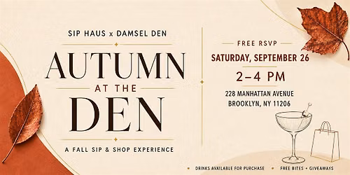 Autumn at the Den: A Fall Sip & Shop Experience