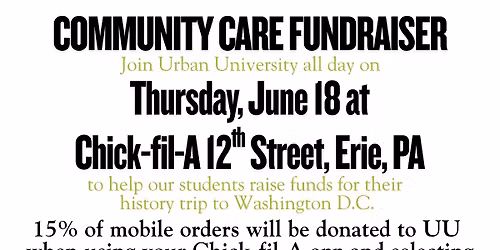 UU\/Chick fil-A Fundraiser