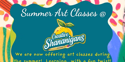 Summer Art Classes for the Kiddos!