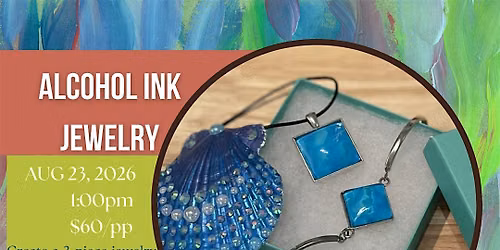 Alcohol Ink Jewelry with Sea Art by Lali