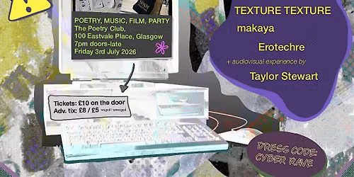 SPAM 10 year party at The Poetry Club, Glasgow (theme: cyber rave)