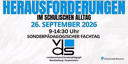 Sonderp\u00e4dagogischer Fachtag 2026 Mecklenburg-Vorpommern