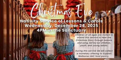 Christmas Eve Nativity Service of Lessons and Carols at River Road Church