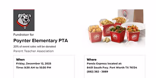 Panda Express Restaurant Spirit Night