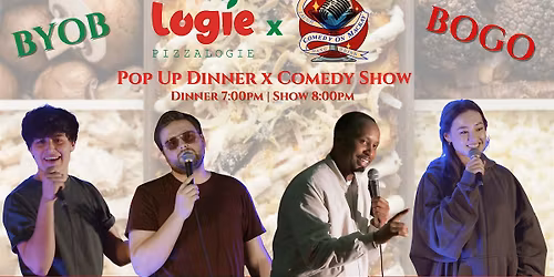 English Stand-Up Comedy in Montr\u00e9al | Pizza Comedy Show at Logie Pizzalogie
