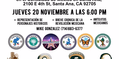 Celebraci\u00f3n de la Revoluci\u00f3n Mexicana en Santa Ana