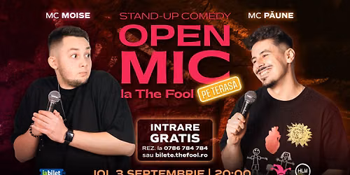 Open Mic pe terasa The Fool: MCs Moise & P\u0103une