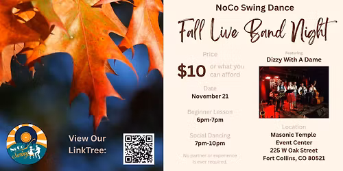 NoCo Swing Dance Fall Live Band Night