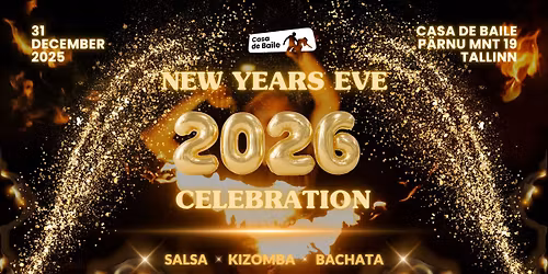 Aastavahetuse salsa, bachata, kizomba pidu \/ New Year\u00b4s Eve salsa, bachata, kizomba party @CdB
