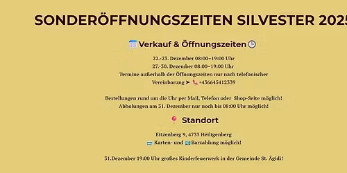 Silvesterverkauf PYROLEX Feuerwerke